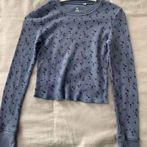 Me To We Blue Flower Shirt